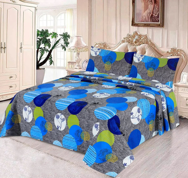 Luvoza Cotton Satin Bed Sheet - King - 3pcs - CSB285