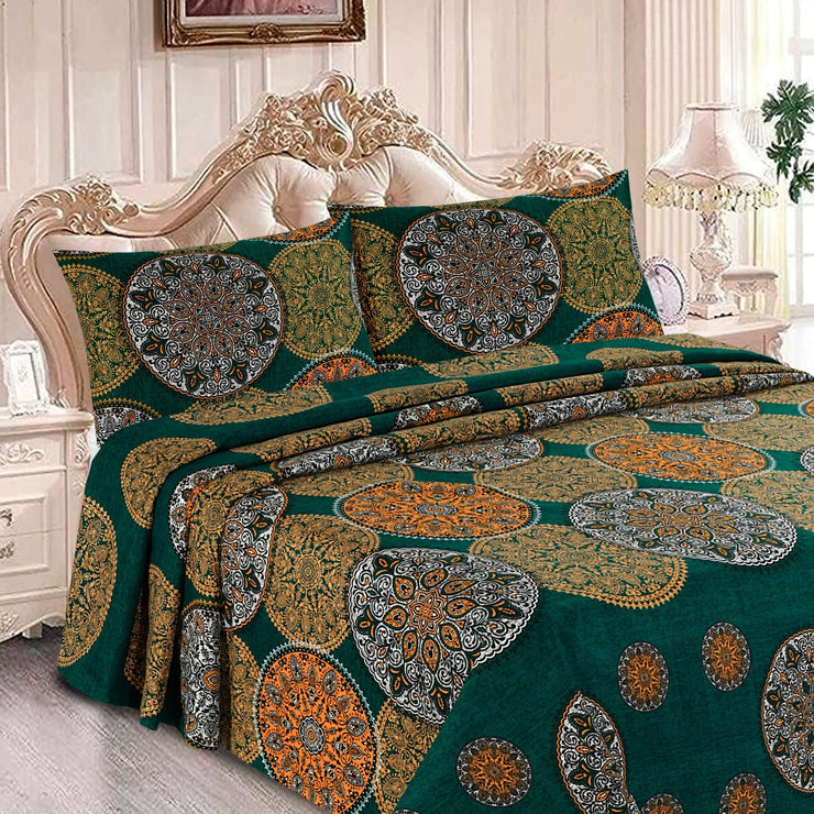 Luvoza Cotton Bed Sheet - King - 3pcs - CSB321A