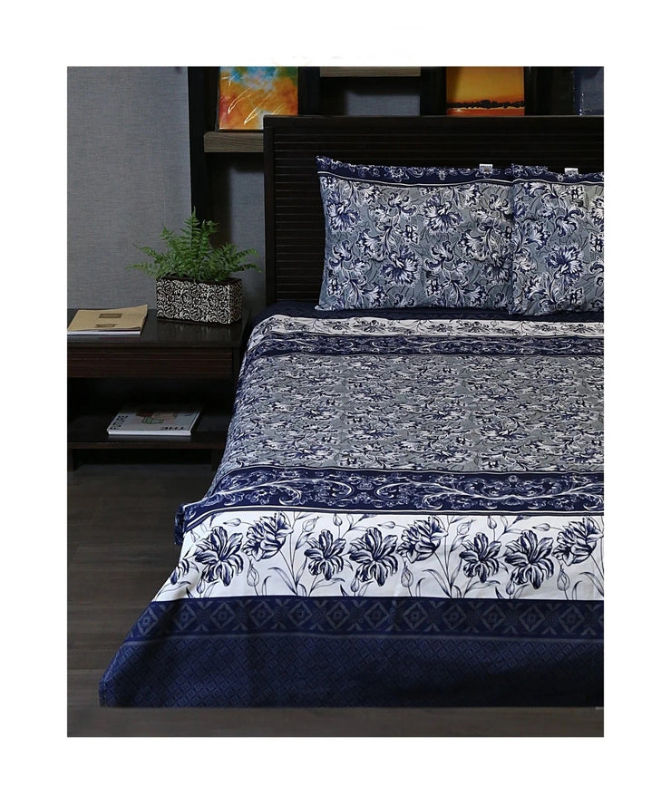 Luvoza Cotton Bed Sheet - King - 3pcs - CSB186A