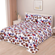 Luvoza Cotton Bed Sheet - King - 3pcs - CSB375