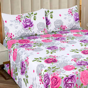 Luvoza Cotton Bed Sheet - King - 3pcs - CSB376