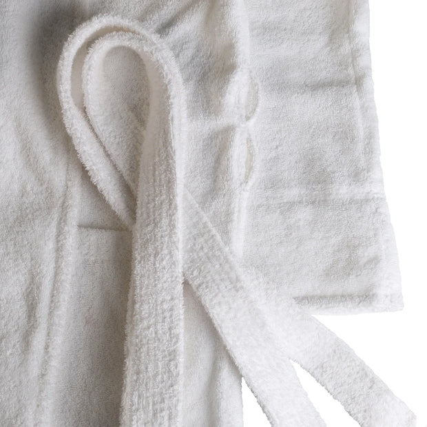 Unisex Cotton Bath Robe - White - UBR01