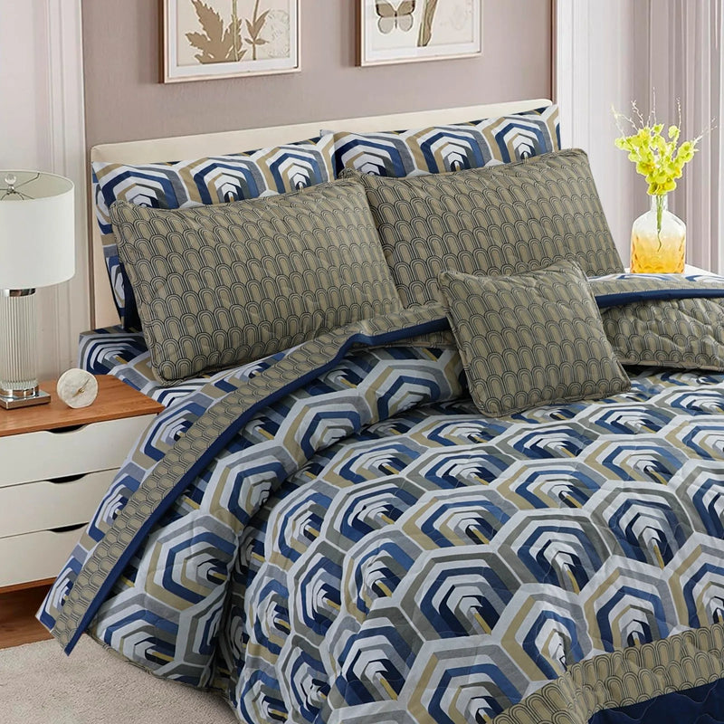 Cotton Comforter Set - 7pcs - HTP3062