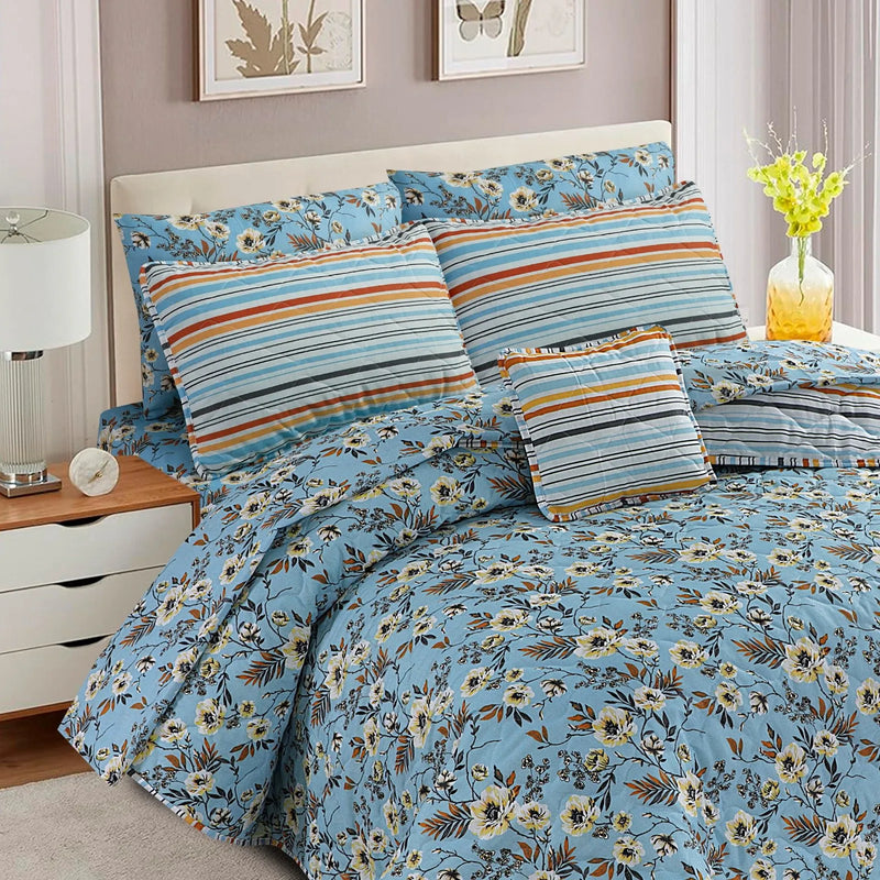 Cotton Comforter Set - 7pcs - HTP3063