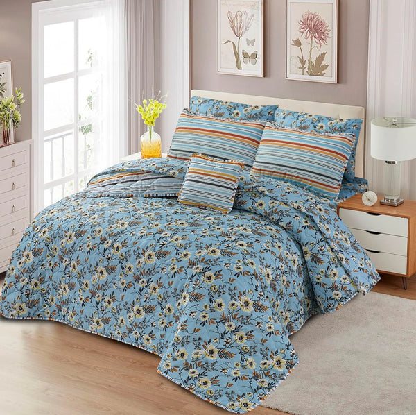 Cotton Comforter Set - 7pcs - HTP3063