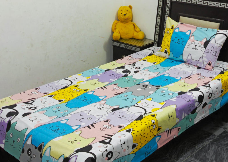 Divine Pure Cotton Kids Bed Sheet - Single - DSB81