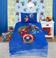 Divine Pure Cotton Kids Bed Sheet - Avengers - Single - DSB116