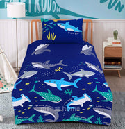 Divine Pure Cotton Kids Bed Sheet - Sea World - Single - DSB105