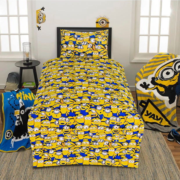 Divine Pure Cotton Kids Bed Sheet - Minion - Single - DSB114