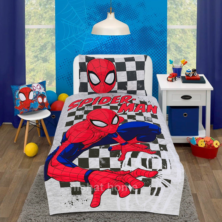 Divine Pure Cotton Kids Bed Sheet - Spider Man - Single - DSB100