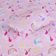 Divine Pure Cotton Kids Bed Sheet - Mini Unicorn - Single - DSB102