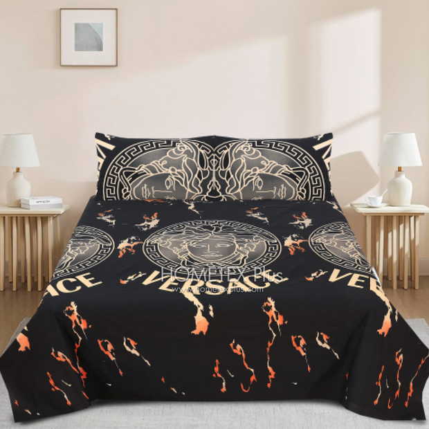 Divine Pure Cotton Bed Sheet - King - 3pcs - DBS303