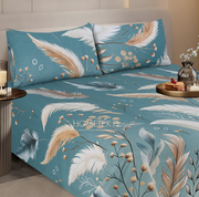 Divine Pure Cotton Bed Sheet - King - 3pcs - DBS348