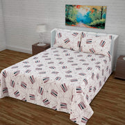 Divine Pure Cotton Bed Sheet - King - 3pcs - DBS195