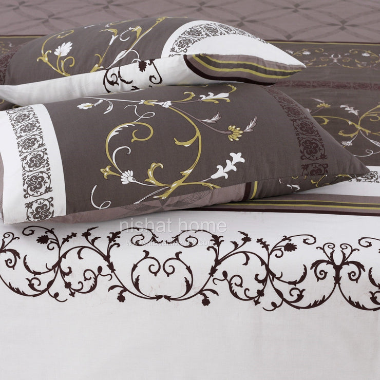 Divine Pure Cotton Bed Sheet - King - 3pcs - DBS196