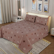 Divine Pure Cotton Bed Sheet - King - 3pcs - DBS206