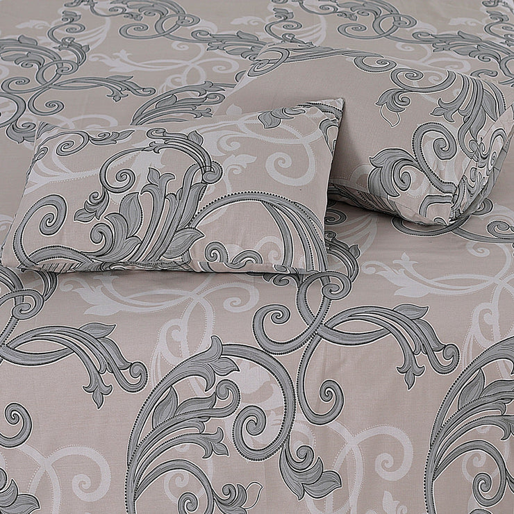 Divine Pure Cotton Bed Sheet - King - 3pcs - DBS207