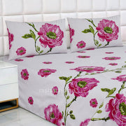 Divine Pure Cotton Bed Sheet - King - 3pcs - DBS217