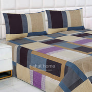 Divine Pure Cotton Bed Sheet - King - 3pcs - DBS226