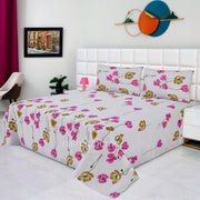 Divine Pure Cotton Bed Sheet - King - 3pcs - DBS227