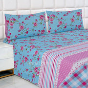 Divine Pure Cotton Bed Sheet - King - 3pcs - DBS230