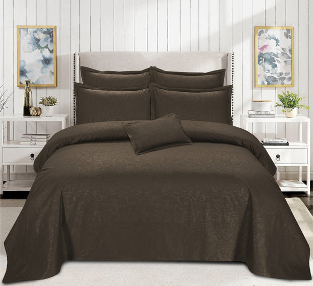 Pearl Pure Cotton Bed Sheet - Wood - King - 4pcs - PMC07