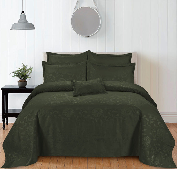 Pearl Pure Cotton Bed Sheet - Forest - King - 4pcs - PMC11