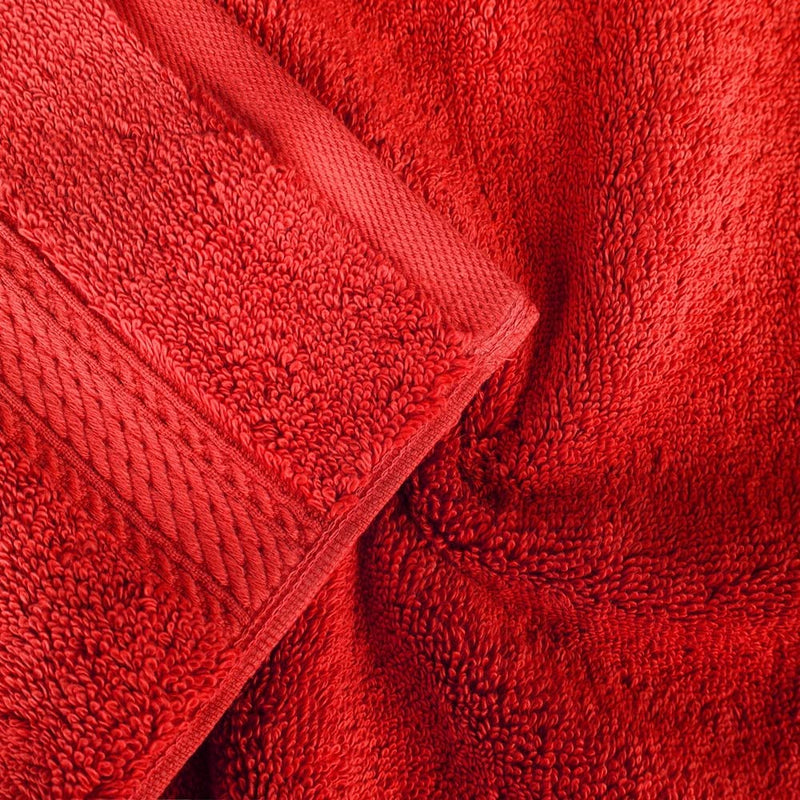 Export Quality Pure Cotton Bath Towel - Red - ET07