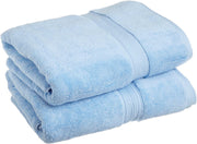 Export Quality Pure Cotton Bath Towel - Sky - ET06