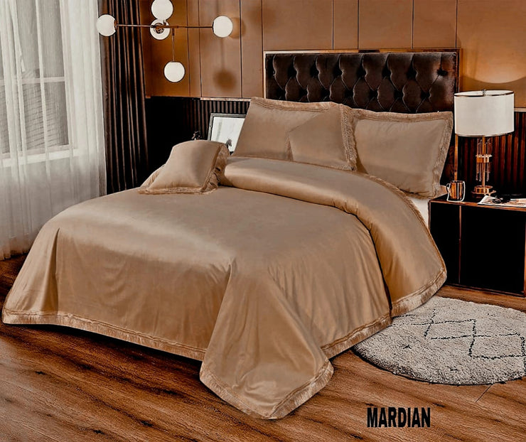 Mardian Bridal Velvet Bed Sheet Set - 5pcs - MVB12