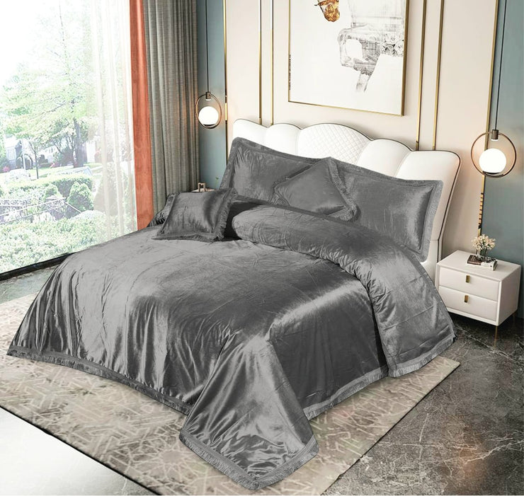 Mardian Bridal Velvet Bed Sheet Set - 5pcs - MVB14