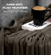 Luxury Plush Fleece Blanket - King - Mocha - PFB07