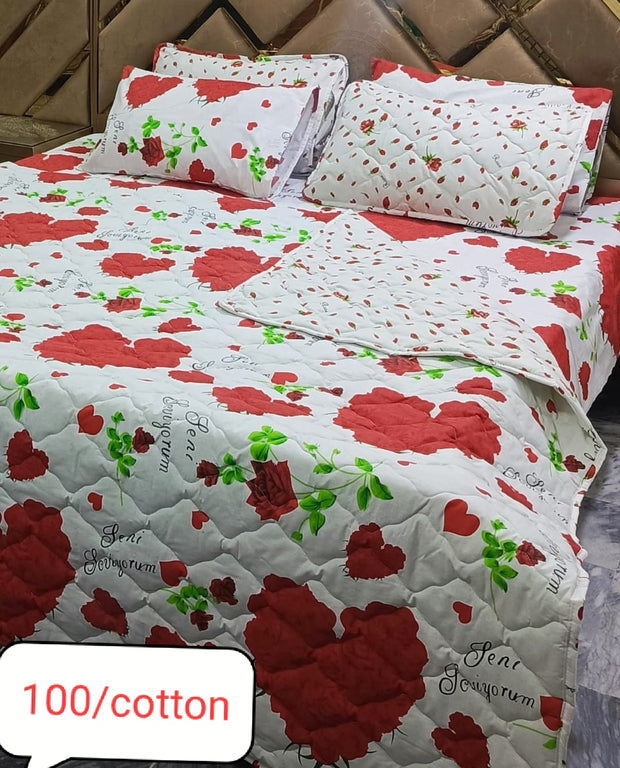 Divine Pure Cotton Comforter Set - 6pcs - DCS03