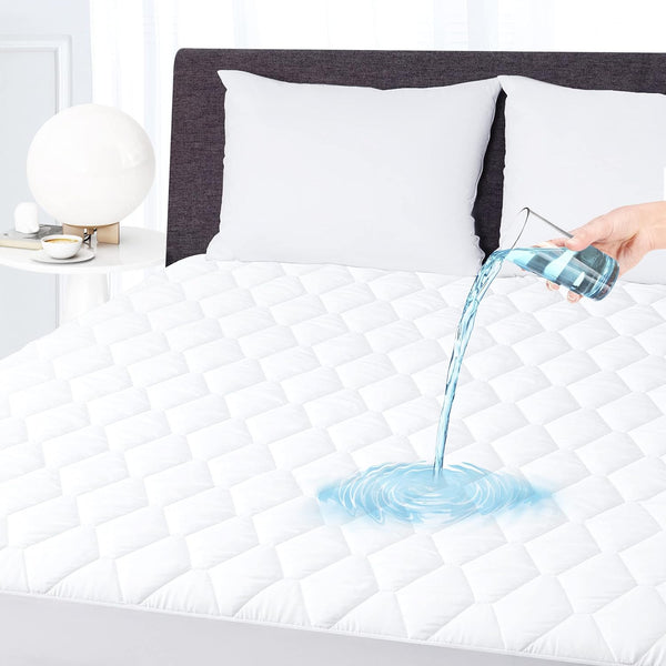 Waterproof Quilted Mattress Protector - White - WMP520