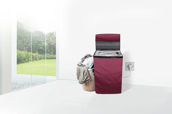 Waterproof Washing Machine Cover - Top Load - Maroon - TLC14