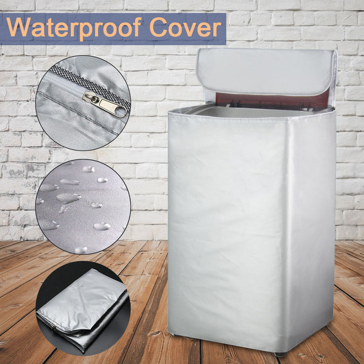 Waterproof Washing Machine Cover - Top Load - Silver - TLC02