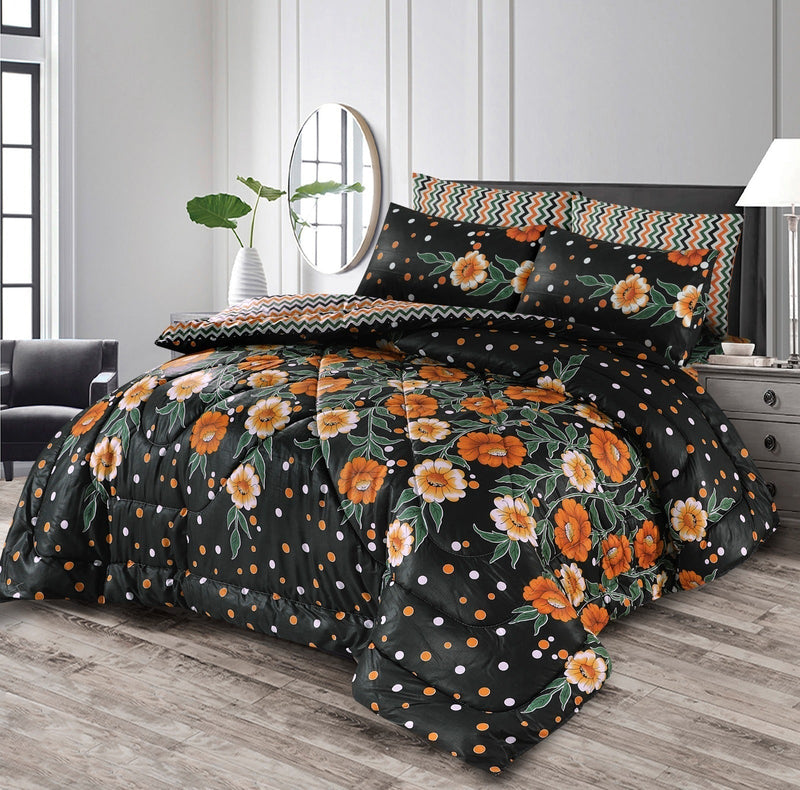 Loyta Winter Quilt Set - Razai Set - 6pcs - CQS67