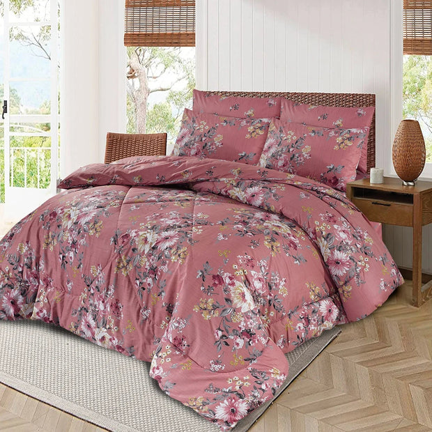 Loyta Winter Quilt Set - Razai Set - 6pcs - CQS78