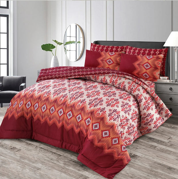 Loyta Winter Quilt Set - Razai Set - 6pcs - CQS94